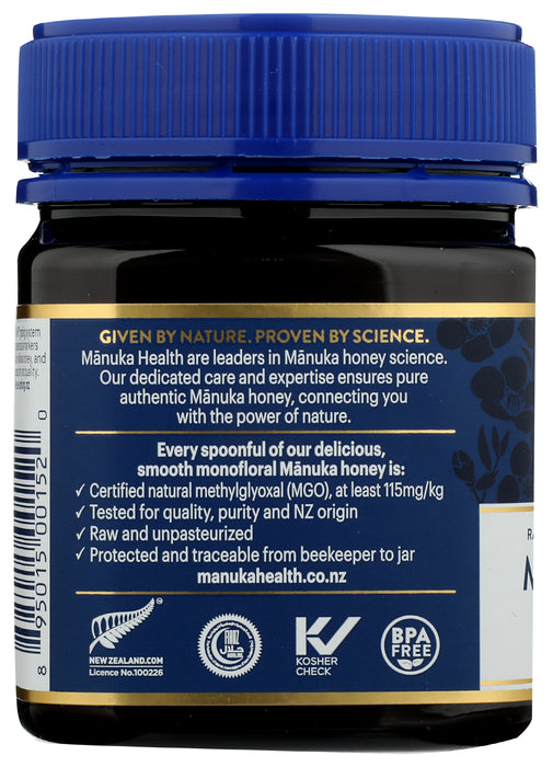 Raw Manuka Honey, MGO 115+, 8.8 oz