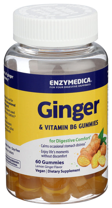 Ginger & Vitamin B6 Gummies, 60 vgummy