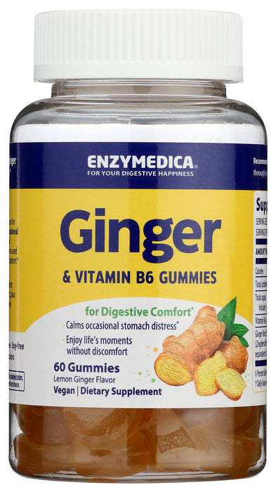 Ginger & Vitamin B6 Gummies, 60 vgummy