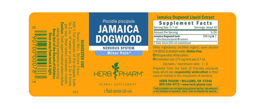 Jamaica Dogwood Extract, 1 fl oz