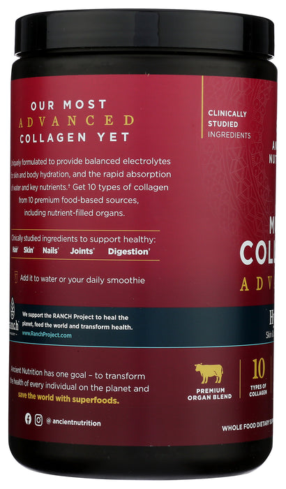 Multi Collagen Advanced, Hydrate, Berry, 30 Serv/16.9 oz