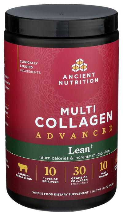 Multi Collagen Advanced, Lean, Cinnamon, 25 Serv/15.9 oz