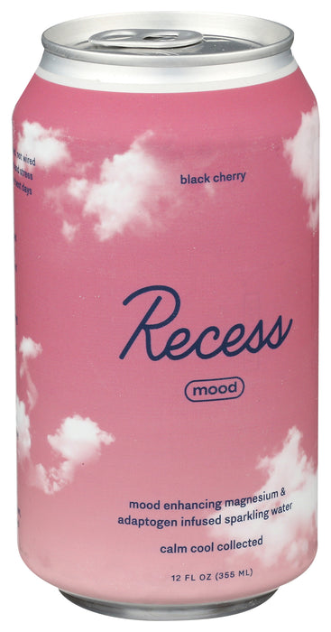 Mood Sparkling Water, Black Cherry, 12 floz