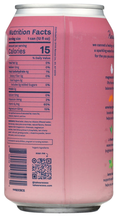 Mood Sparkling Water, Black Cherry, 12 floz