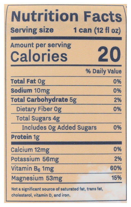 Mood Sparkling Water, Peach Ginger, 12 floz