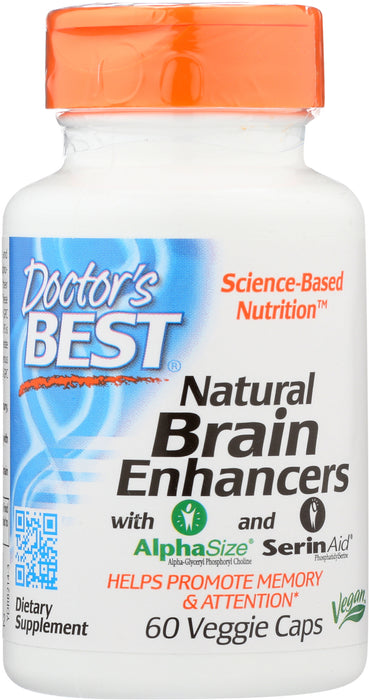 Natural Brain Enhancers with Alpa GPC & PS, 60 vcap