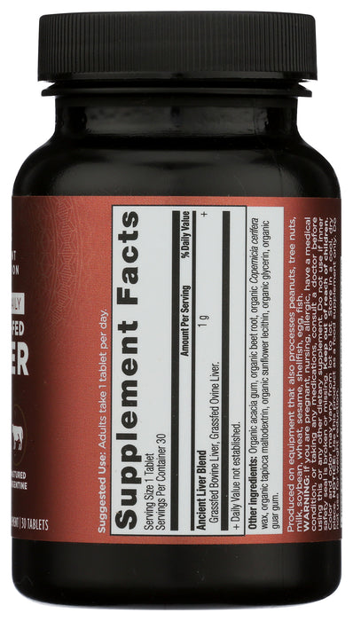 Liver Grassfed, Once Daily, 30 tab