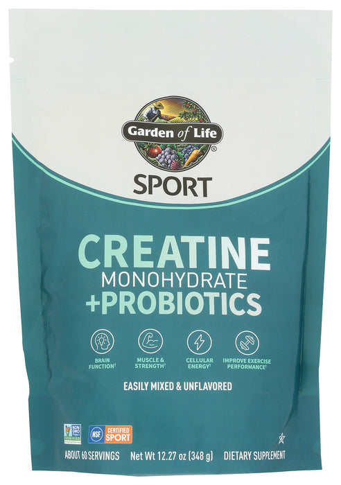 Sport Creatine Monohydrate + Probiotics, 348 g