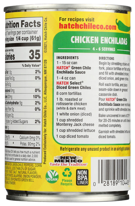 Green Chile Enchilada Sauce Mild, 15 oz