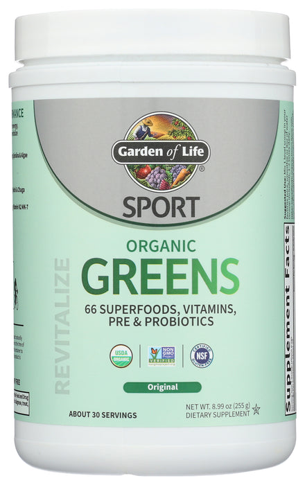 Sport Organic Greens, Original, 255 g