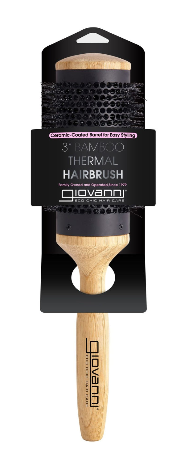 3" Bamboo Thermal Hairbrush, 1 ct