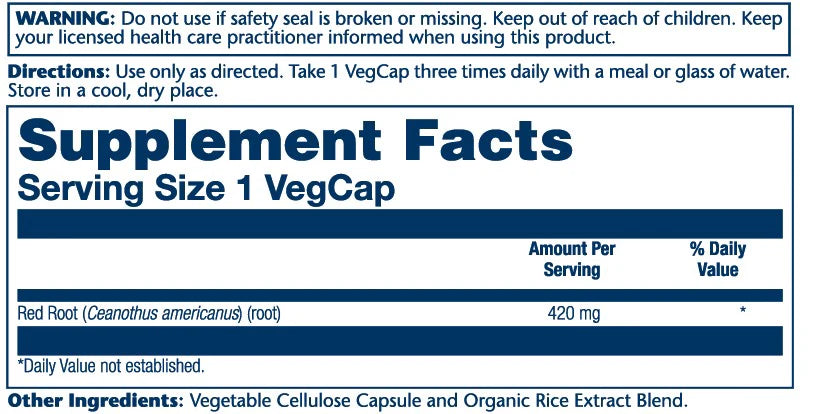 Red Root Herb 420 mg, 100 vcap