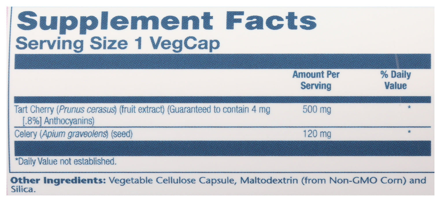 Tart Cherry & Celery Seed Extracts, 60  vcap