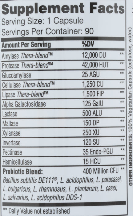 Digest + Probiotics, 90 cap