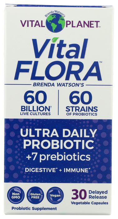 Vital Flora Ultra Daily Probiotic 60B, 30 vcap