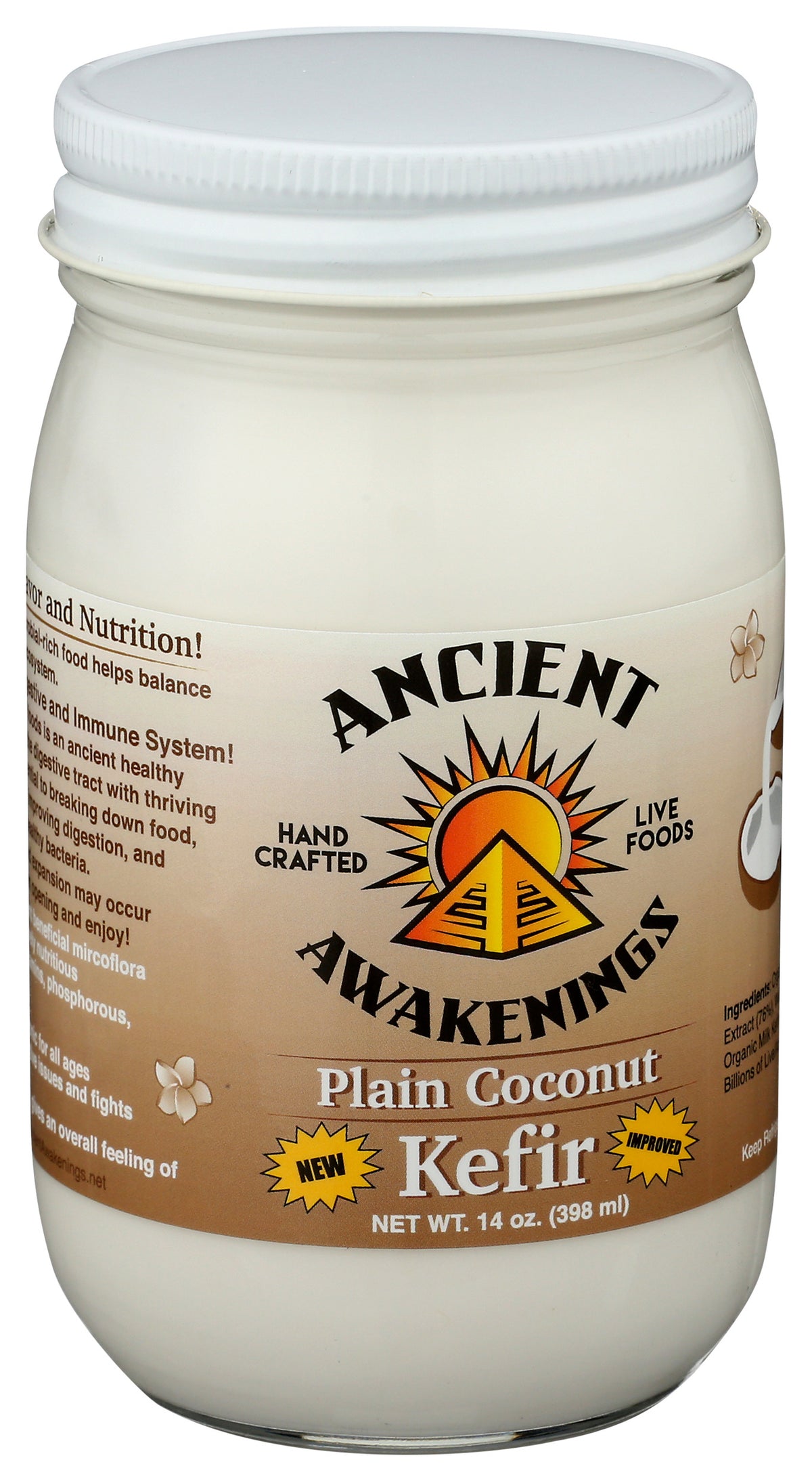 Plain Coconut Kefir, 16 oz — Natures Pick Market