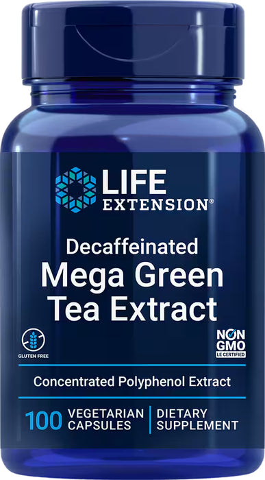 Mega Green Tea Extract, Decaf, 100 vcap