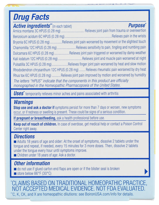 Arnicare Arthritis Meltaway Tablets, 60 tab