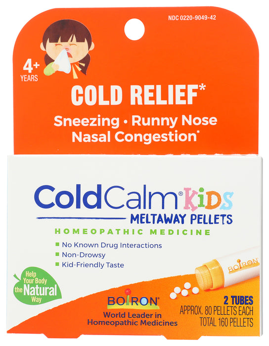 ColdCalm Kids Meltaway Pellets, 2 tube