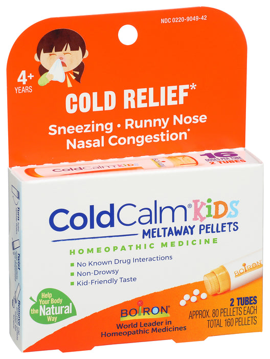 ColdCalm Kids Meltaway Pellets, 2 tube