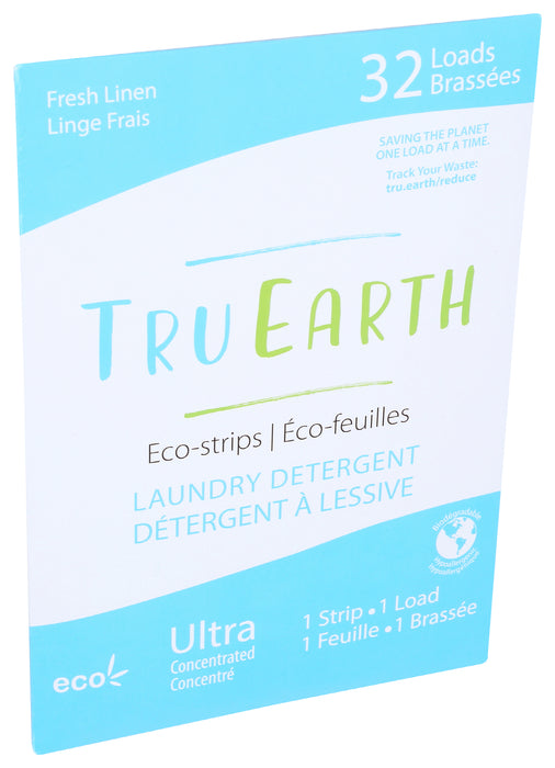 Laundry Detergent Eco-Strips, Fresh Linen, 32 strip