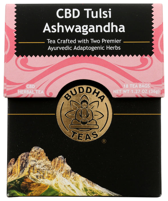 CBD Tulsi Ashwagandha Tea, 18 tbag