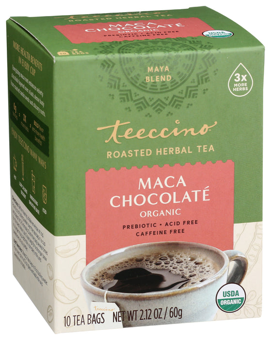 Maca Chocolate Herbal Tea, Org, 10 tbag