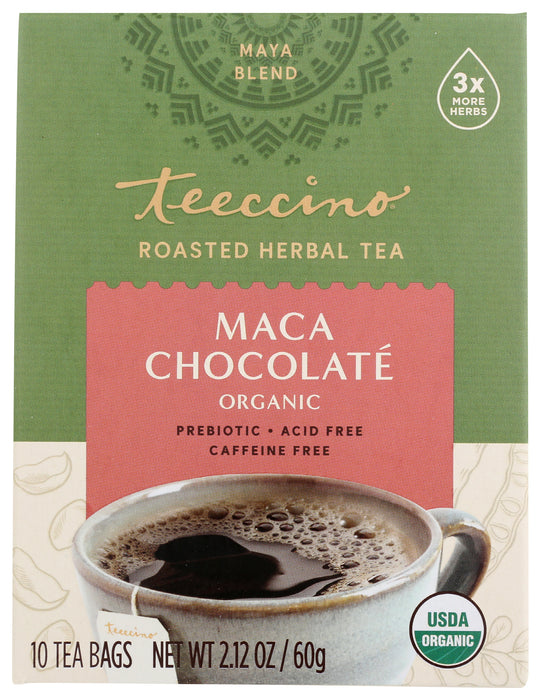 Maca Chocolate Herbal Tea, Org, 10 tbag