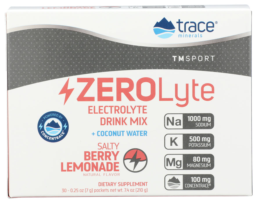 ZEROLyte Electrolyte Mix, Salty Berry Lemonade, 30 Serv