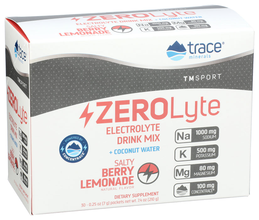 ZEROLyte Electrolyte Mix, Salty Berry Lemonade, 30 Serv