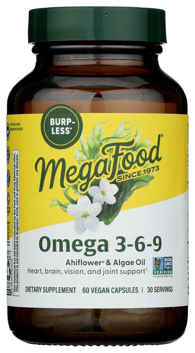 Omega 3-6-9 Ahiflower & Algae Oil, 60 vcap