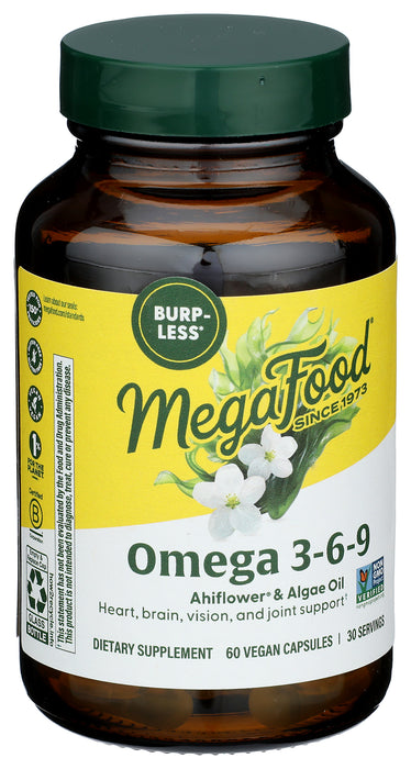 Omega 3-6-9 Ahiflower & Algae Oil, 60 vcap