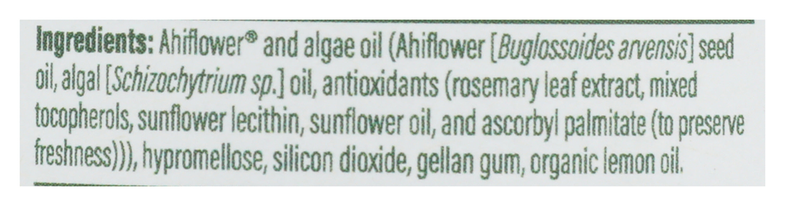 Omega 3-6-9 Ahiflower & Algae Oil, 60 vcap