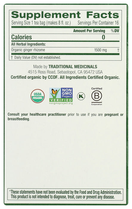 Ginger Tea, Org, 16 tbag
