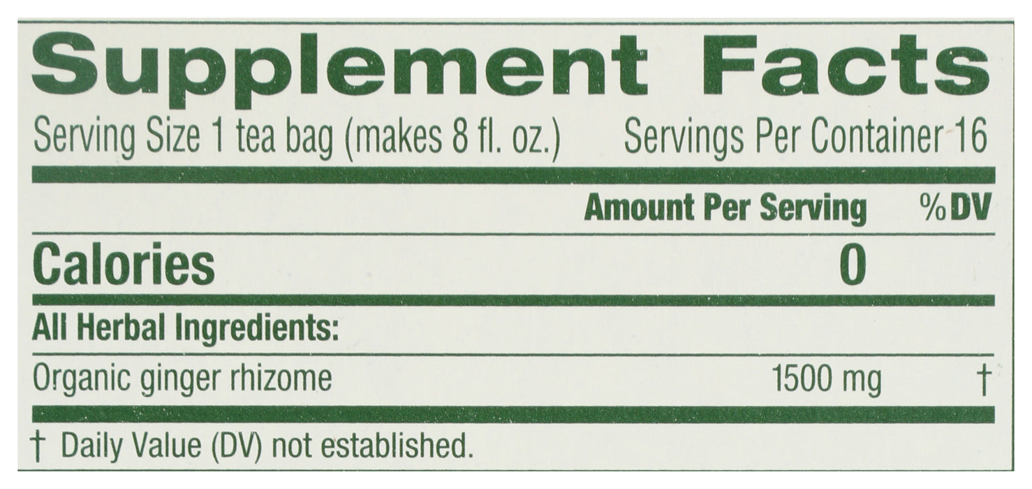 Ginger Tea, Org, 16 tbag