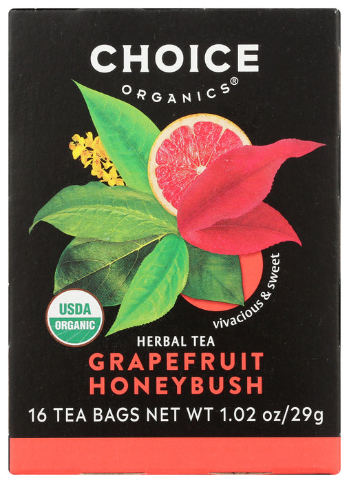 Grapefruit Honeybush Herbal Tea, Org, 16tbag