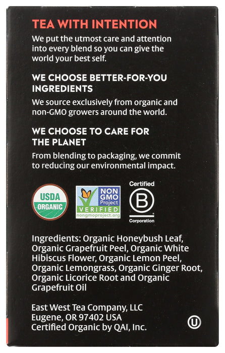 Grapefruit Honeybush Herbal Tea, Org, 16tbag