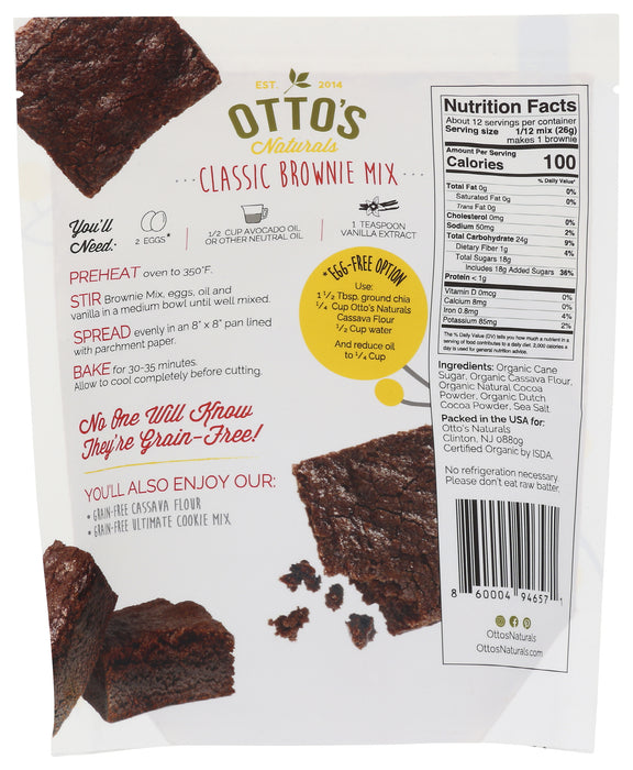 Classic Brownie Mix, Grain Free, GF Org, 11.1 oz