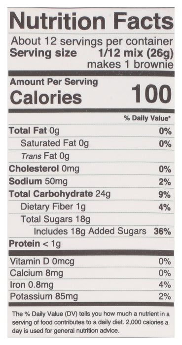 Classic Brownie Mix, Grain Free, GF Org, 11.1 oz