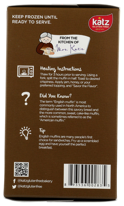 English Muffins, Cinnamon Raisin, GF, 11 oz