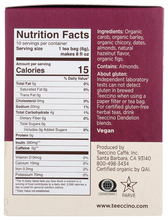 Hazelnut Herbal Tea, 10 tbag