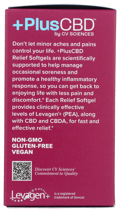 Relief CBD softgels, 30 sgel