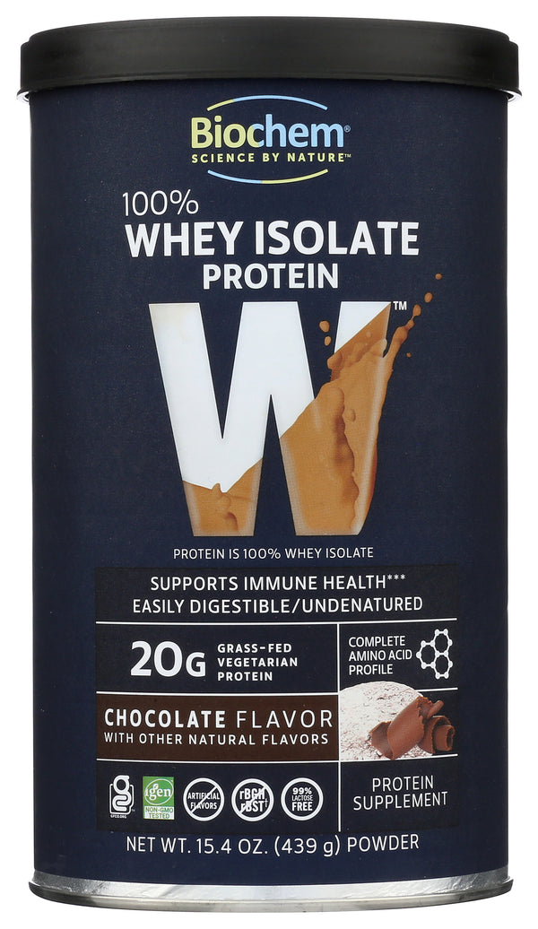 100% Whey Isolate Protein, Chocolate, GF, 15.1 oz