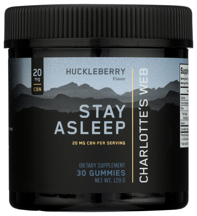 Stay Asleep CBD Gummies, Huckleberry, 30 gummy