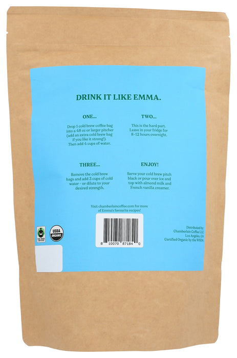 Cold Brew Coffee Elephant, 4 bags / 8.5 oz