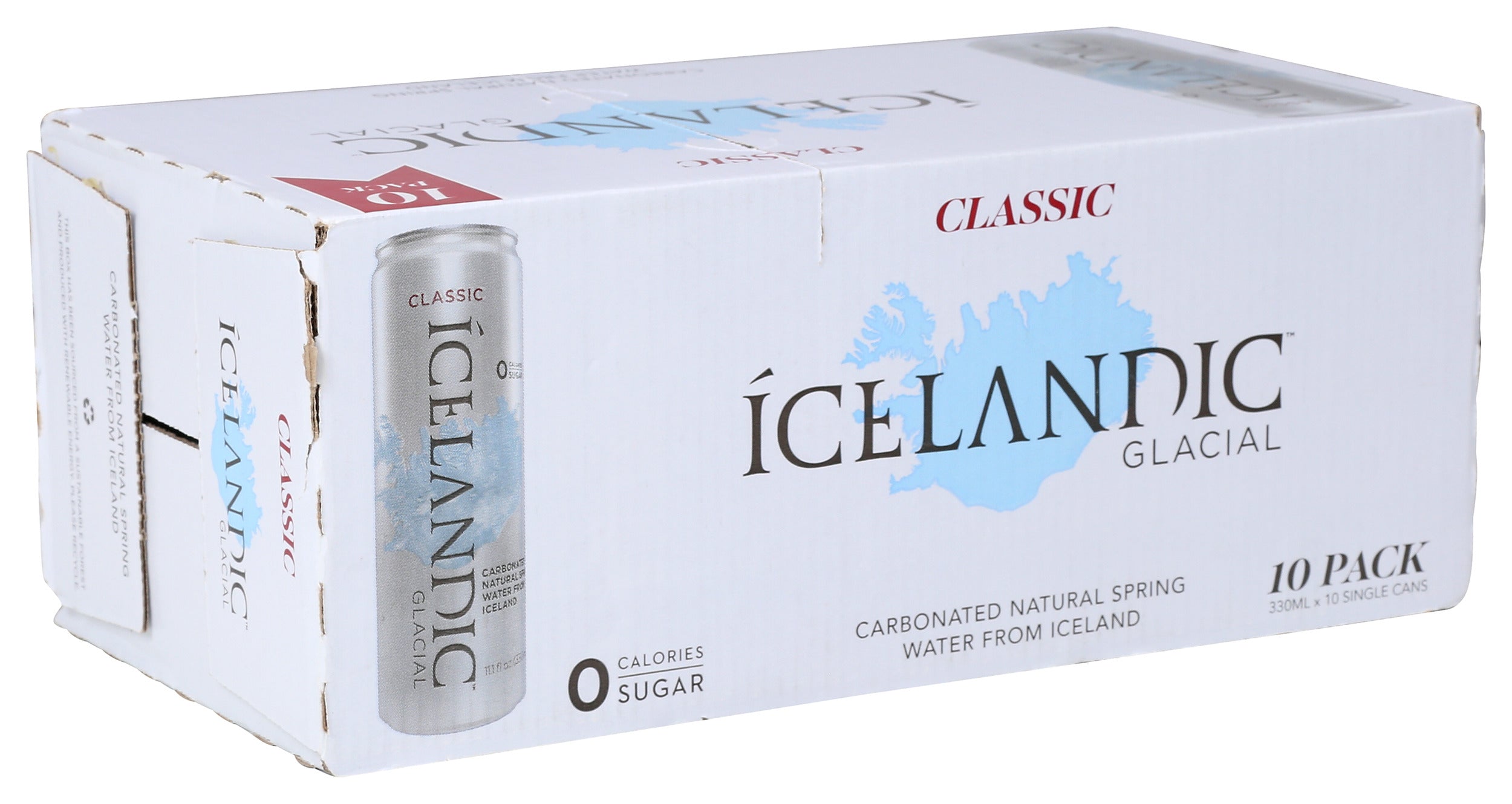 Carbonated Natural Spring Water, Classic, 10 cans/111 fl oz — Natures ...