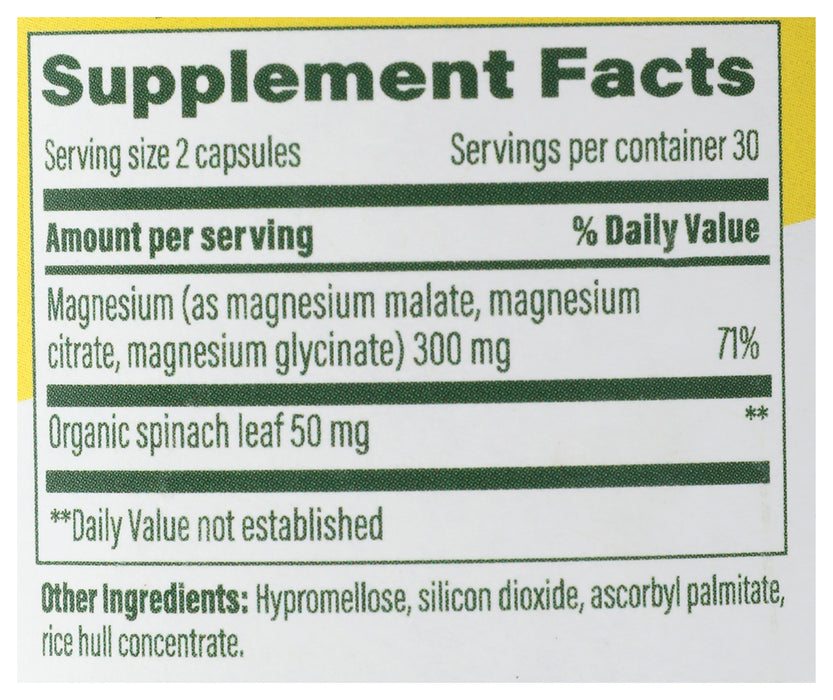 Magnesium 300mg, 60 cap