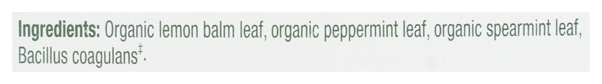 Triple Mint Daily Probiotic Herbal Tea, Org, 16 tbag