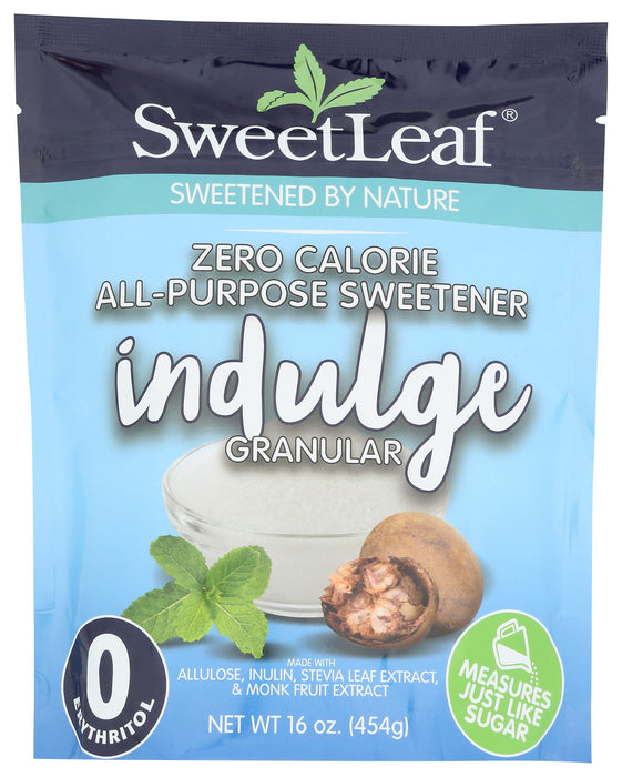 Indulge Granular, Zero Calorie Sweetener, 16 oz