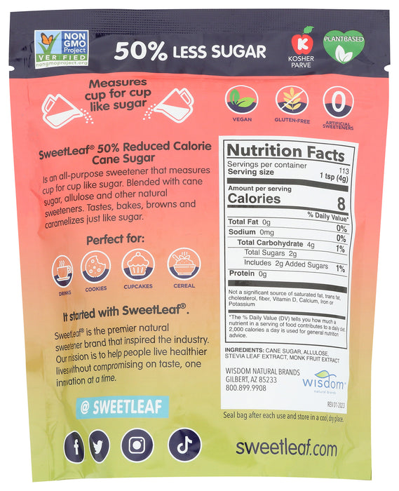 Cane Sugar, Reduced Calorie, 16 oz